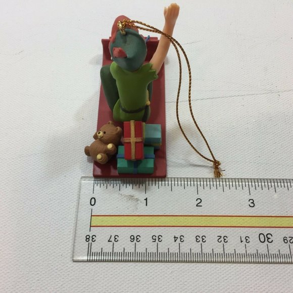 Vintage Groiler Disney Peter Pan Flying Christmas Ornament Holiday Neverland - Picture 9 of 10